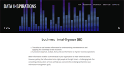 Desktop Screenshot of datainspirations.com